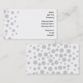 Carte De Visite Hexagones gris (Devant / Derrière)