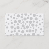 Carte De Visite Hexagones gris (Dos)