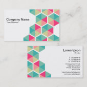 Carte De Visite Hexagons 02 (Devant / Derrière)
