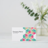 Carte De Visite Hexagons 02 (Debout devant)