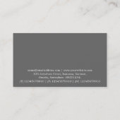 Carte De Visite Hi-Phi - 0100 - Floral rose (Dos)