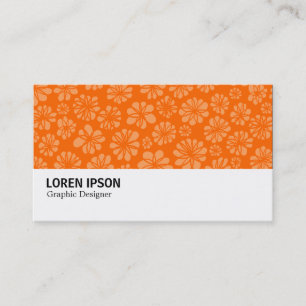 Carte De Visite Hi-Phi - 0101 - Orange Floral