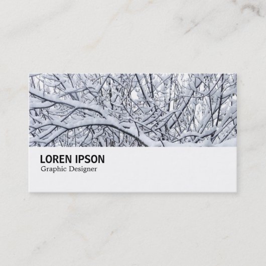 Carte De Visite Hi-Phi - 0132 - Branches de neige (Devant)