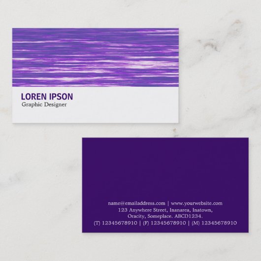 Carte De Visite Hi-Phi - 014 - Interférence pourpre (Devant / Derrière)