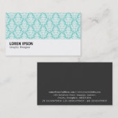 Carte De Visite Hi-Phi - 0215 - Motif Damas (Devant / Derrière)