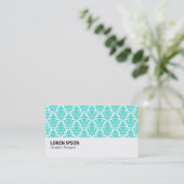 Carte De Visite Hi-Phi - 0219 - Aqua Damask (Debout devant)