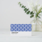 Carte De Visite Hi-Phi - 0220 Navy Damask (Debout devant)