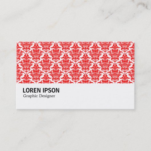 Carte De Visite Hi-Phi - 0222 Rouge Damask (Devant)