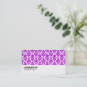 Carte De Visite Hi-Phi - 0224 Purple Damask (Debout devant)