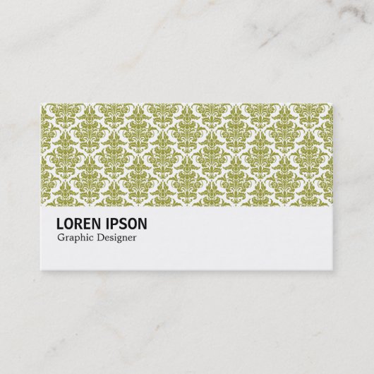 Carte De Visite Hi-Phi - 0237 Olive Damask (Devant)