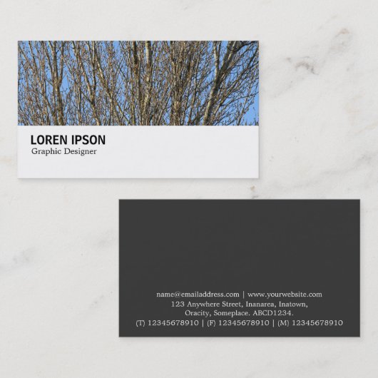 Carte De Visite Hi-Phi - 0276 - Branches Sunlit (Devant / Derrière)