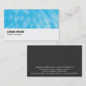 Carte De Visite Hi-Phi - 0314 - Courbes bleues (Devant / Derrière)