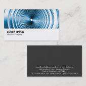 Carte De Visite Hi-Phi - 0321 - Bleu à ressort long (Devant / Derrière)