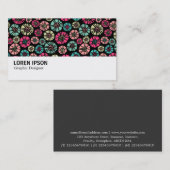 Carte De Visite Hi-Phi - 0322 - Fleurs Abstraites 031023 (Devant / Derrière)