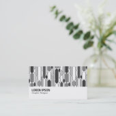 Carte De Visite Hi-Phi - 0323 - Abstrait 100624 - Tons de gris (Debout devant)