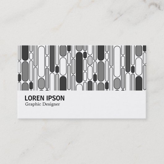 Carte De Visite Hi-Phi - 0323 - Abstrait 100624 - Tons de gris (Devant)