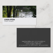 Carte De Visite Hi-Phi - 032 - Swan sur le fleuve Taff (Devant / Derrière)