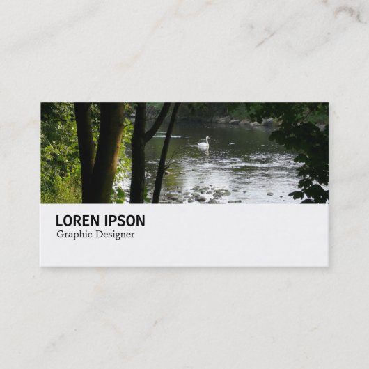 Carte De Visite Hi-Phi - 032 - Swan sur le fleuve Taff (Devant)