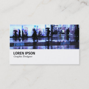 Carte De Visite Hi-Phi - 035 - Shopping dans la pluie