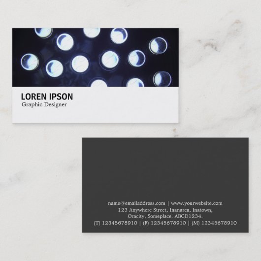 Carte De Visite Hi-Phi - 0370 - Lumière LED (Devant / Derrière)