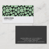 Carte De Visite Hi-Phi - 0380 - Feuille - Ghost Green on Black (Devant / Derrière)