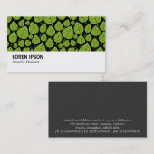 Carte De Visite Hi-Phi - 0382 - Feuille - Martian Green sur Noir (Devant / Derrière)