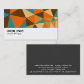 Carte De Visite Hi-Phi - 0390 - Triangles Abstrait 01 (Devant / Derrière)