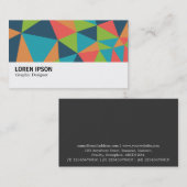 Carte De Visite Hi-Phi - 0393 - Triangles Abstrait 04 (Devant / Derrière)