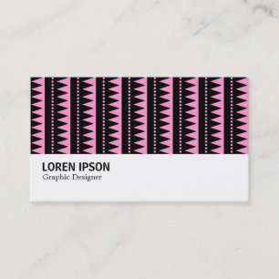 Carte De Visite Hi-Phi - 0414 - Motif de style aztèque - Rose