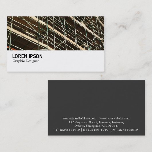 Carte De Visite Hi-Phi - 044 - Scaffolage (Devant / Derrière)