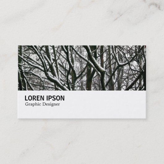 Carte De Visite Hi-Phi - 053 - Branches dans la neige (Devant)