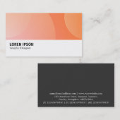 Carte De Visite Hi-Phi - 069 - Orange Bubbles (Devant / Derrière)