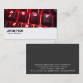 Carte De Visite Hi-Phi - Clavier lumineux (Devant / Derrière)