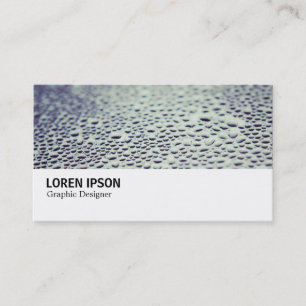 Carte De Visite Hi-Phi - Droplets d'eau sur verre