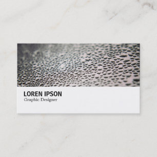 Carte De Visite Hi-Phi - Droplets d'eau sur verre 02