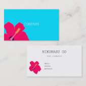 Carte De Visite hibiscus (Devant / Derrière)