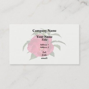 Carte De Visite Hibiscus rose foncé