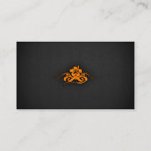 Carte De Visite Hibiscus tropical orange (Dos)