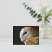 CARTE DE VISITE HIBOU (Debout devant)