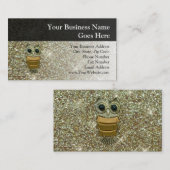 Carte De Visite Hibou des bijoux d'or (Devant / Derrière)