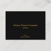 Carte De Visite Hickory Tussock Caterpillar ATC (Dos)