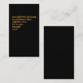 Carte De Visite Hiéroglyphes égyptiens Égypte ancienne (Devant / Derrière)