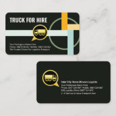 Carte De Visite Highway Transport Route Truck Driving (Devant / Derrière)