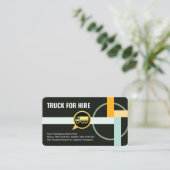 Carte De Visite Highway Transport Route Truck Driving (Debout devant)
