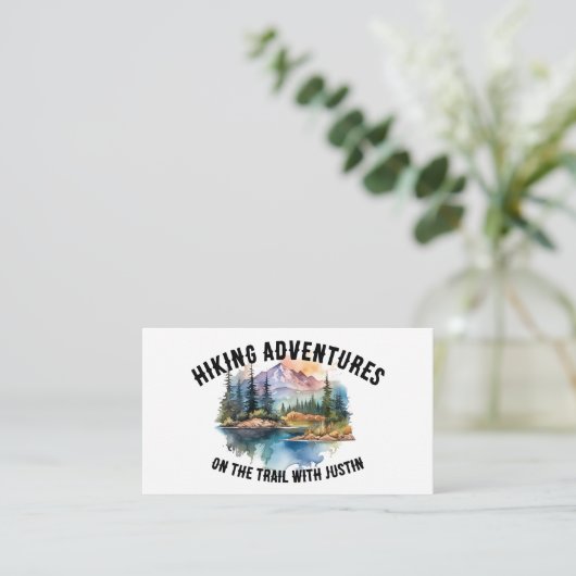 Carte De Visite Hiking Trail Guide (Debout devant)