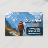 Carte De Visite Hiking Trekking Guide (Devant)