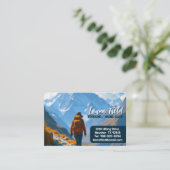 Carte De Visite Hiking Trekking Guide (Debout devant)