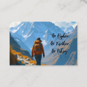 Carte De Visite Hiking Trekking Guide (Dos)