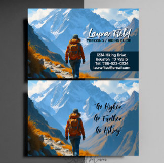Carte De Visite Hiking Trekking Guide