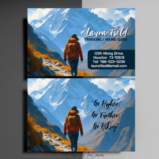 Carte De Visite Hiking Trekking Guide